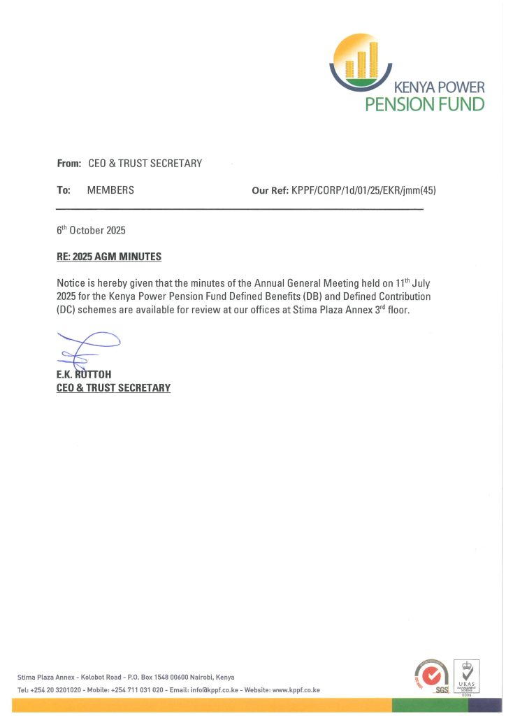 Notice of Availability of the 2025 AGM Minutes
