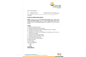 Notice of the 2026 AGM – DB & DC Schemes